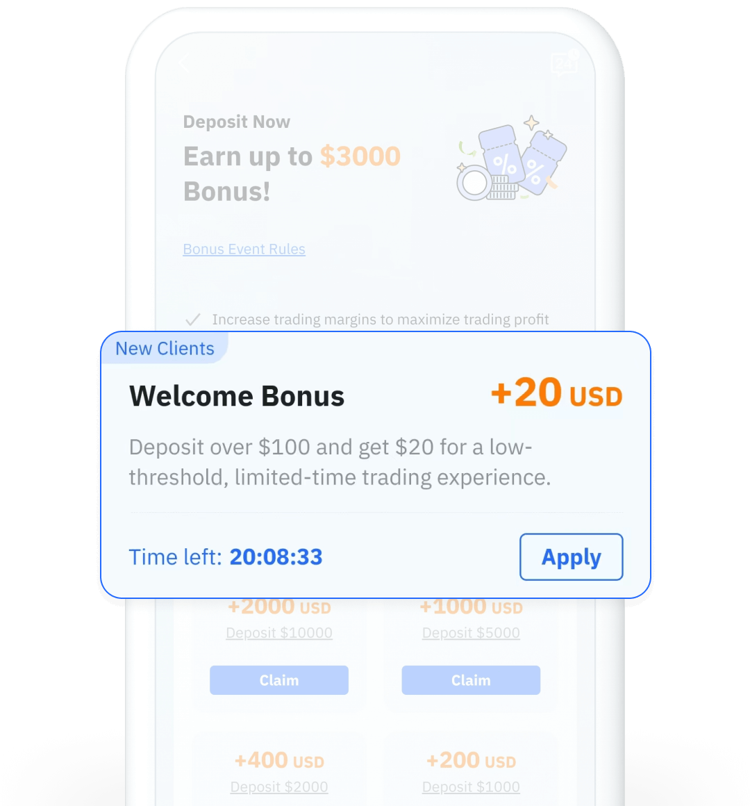 Bonus rebate to help investors grow in the trading world!
