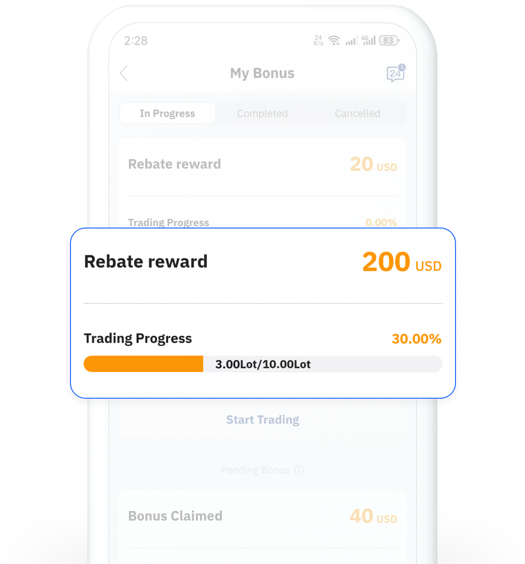 Bonus rebate to help investors grow in the trading world!